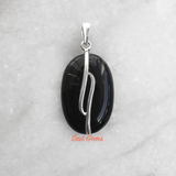 Black Onyx 925 Sterling Silver Pendant