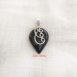 Black Onyx Sterling Silver Pendant