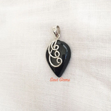 Black Onyx Sterling Silver Pendant