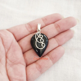 Black Onyx Sterling Silver Pendant