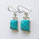Turquoise Bow Sterling Silver Earring
