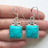 Turquoise Bow Sterling Silver Earring