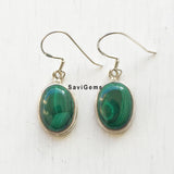 Malachite Bold Sterling Silver Earring