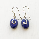 Lapis Lazuli Swirl Sterling Silver Earring