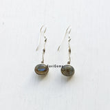 Labradorite Twisted Sterling Silver Earring