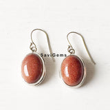 Golden Sunstone Sterling Silver Earring