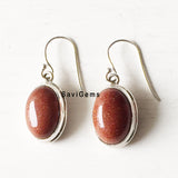 Golden Sunstone Sterling Silver Earring