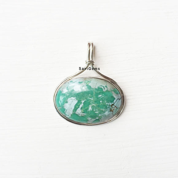 Turquoise Sterling Silver Pendant