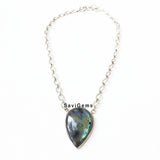 Labradorite Silver Necklace