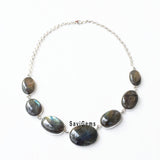 Labradorite Sterling Silver Necklace