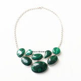 Malachite Silver Necklace