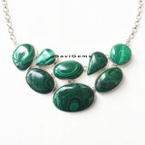 Malachite Silver Necklace