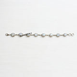 Rainbow Moonstone Sterling Silver Bracelet