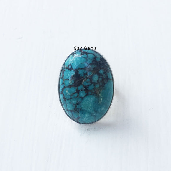 Natural Turquoise Sterling Silver Ring