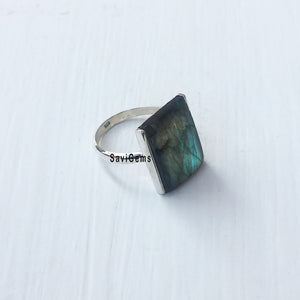 Labradorite Sterling Silver Ring