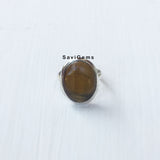 Tiger's Eye Sterling Silver Ring