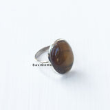 Tiger's Eye Sterling Silver Ring