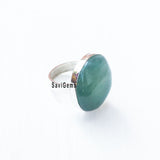 Green Aventurine Sterling Silver Ring