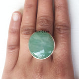 Green Aventurine Sterling Silver Ring