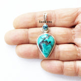 Natural Turquoise Sterling Silver Pendant