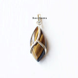 Tiger's Eye Sterling Silver Pendant