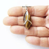 Tiger's Eye Sterling Silver Pendant