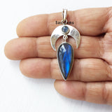 Labradorite Sterling Silver Pendant