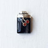 Banded Onyx Sterling Silver Pendant