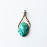 Natural Turquoise Sterling Silver Pendant