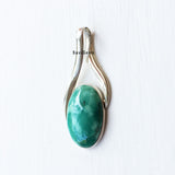 Natural Turquoise Sterling Silver Pendant