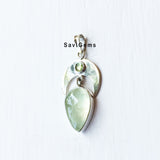 Prehnite Sterling Silver Pendant