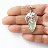 Prehnite Sterling Silver Pendant