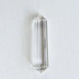 12 Facett Double Point Rock Crystal Wand