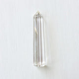 12 Facett Single Point Rock Crystal Wand