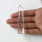 12 Facett Single Point Rock Crystal Wand