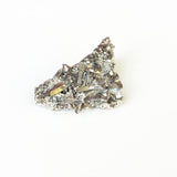 Rock Crystal Silver Plated Cluster Point