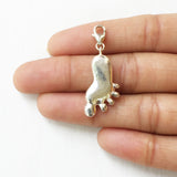 Foot Sterling Silver Charm