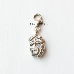 Red Indian Sterling Silver Charm