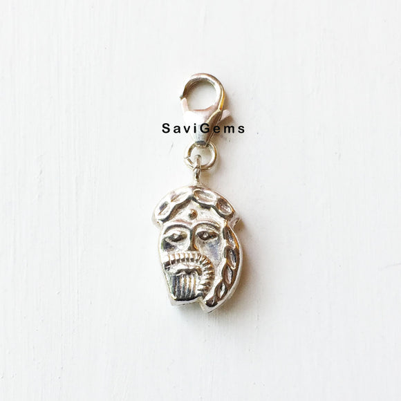 Red Indian Sterling Silver Charm