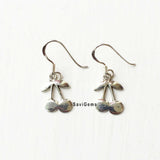 Cherry Sterling Silver Earring