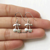 Cherry Sterling Silver Earring