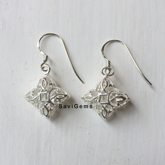 Filigree Kite Sterling Silver Earring