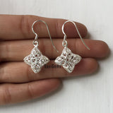 Filigree Kite Sterling Silver Earring