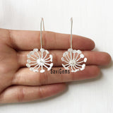 Blooming Flower Sterling Silver Earring