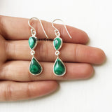Malachite Sterling Silver Earring