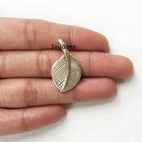 Leaf Sterling Silver Pendant