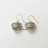 Filigree Heart Sterling Silver Earring
