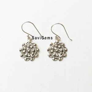 Plain Sterling Silver Earring