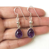 Amethyst Teardrop Sterling Silver Earring
