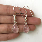 Rose Quartz Ball Sterling Silver Earring